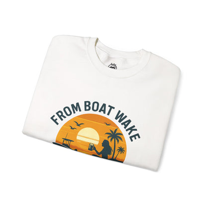 "From Boat Wake to Bar Stool" Crewneck Sweatshirt