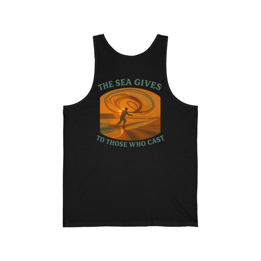 "The Sea Gives to Those Who Cast" Tank Top