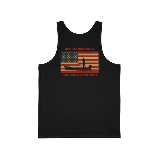 "American Built Saltwater Raised" Tank Top