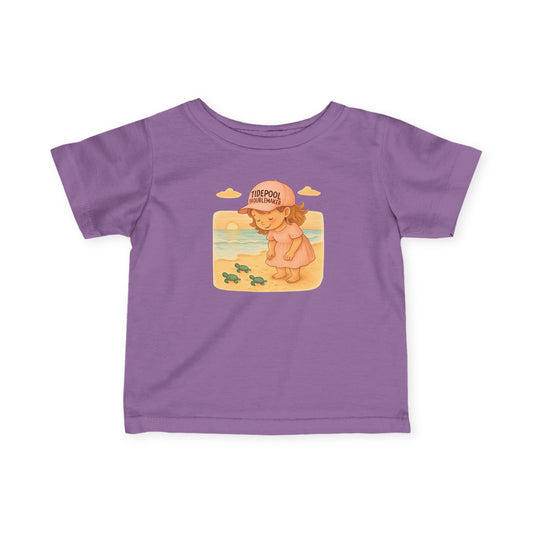 Infant Girls Turtle Tee - Baby Turtle