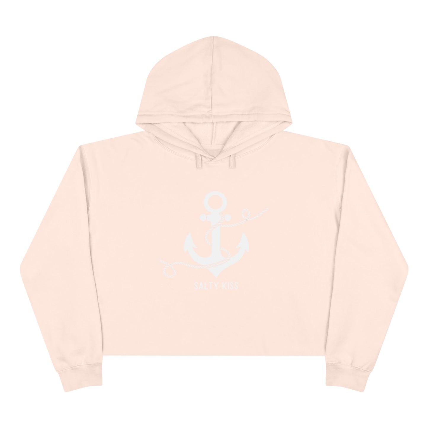 Women's Crop Hoodie -Coastal Anchor by Salty Kiss coastal apparel