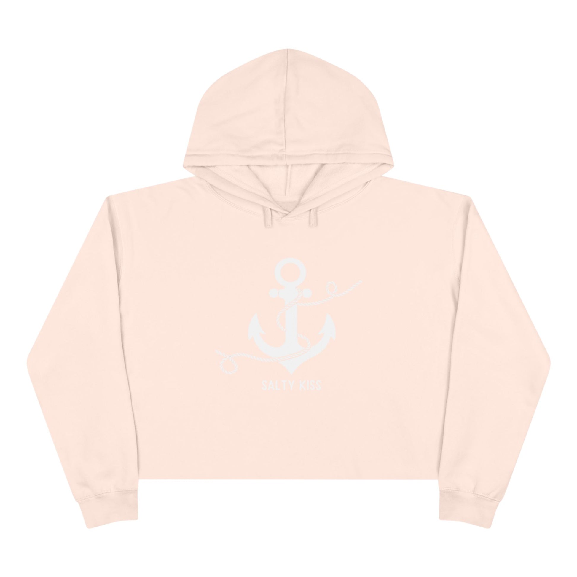 Women's Crop Hoodie -Coastal Anchor by Salty Kiss coastal apparel