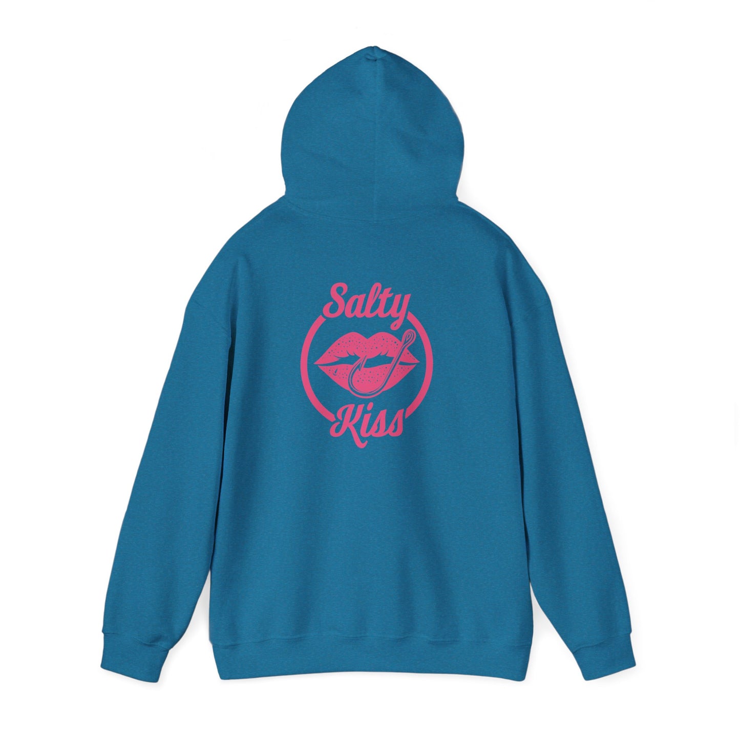 "Salty Kiss" Heavy Blend™ Hoodie - pink logo