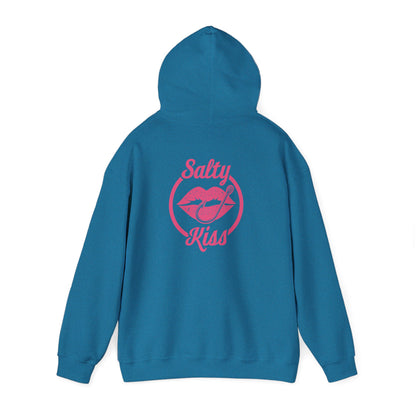 "Salty Kiss" Heavy Blend™ Hoodie - pink logo