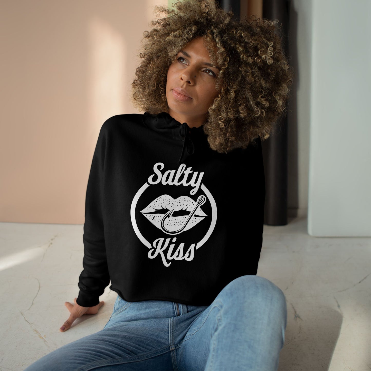 "Salty Kiss" Crop Hoodie