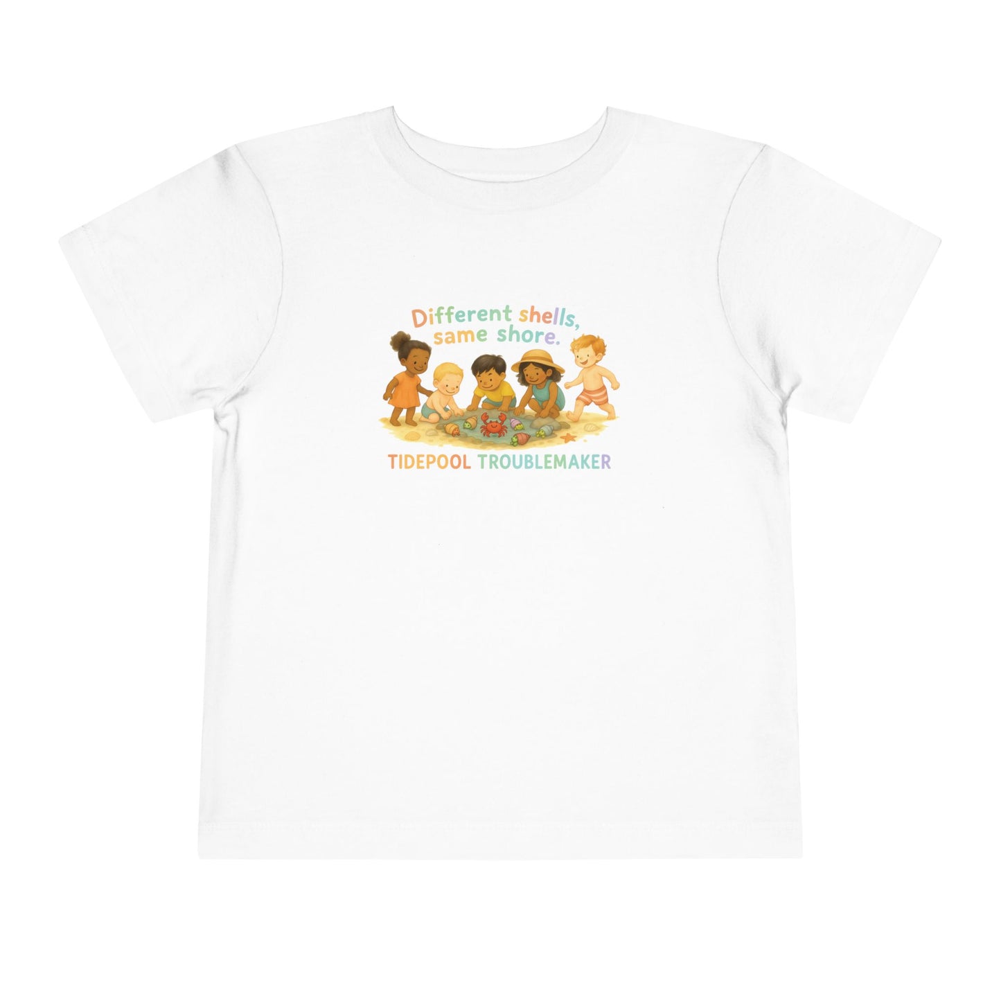 "Different Shells, Same Shore" Toddler Tee