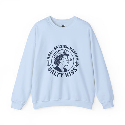 "Older, Saltier, Happier" Crewneck Sweatshirt