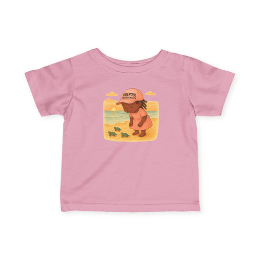 Infant Girls Turtle Tee - Baby Turtle
