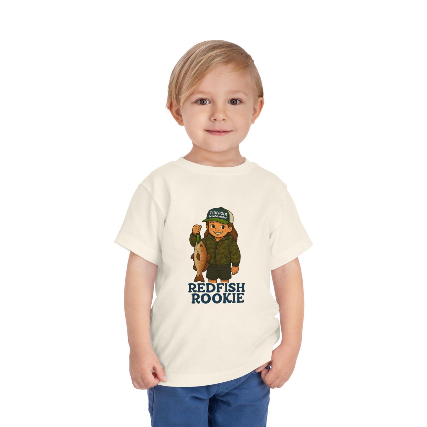 Toddler Girls Fishing Tee – Redfish Rookie