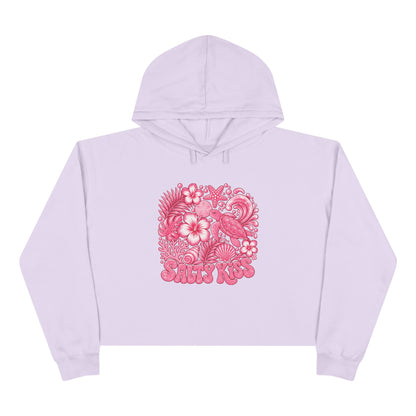 Women's Crop Hoodie - Coastal Love Sea Turtle