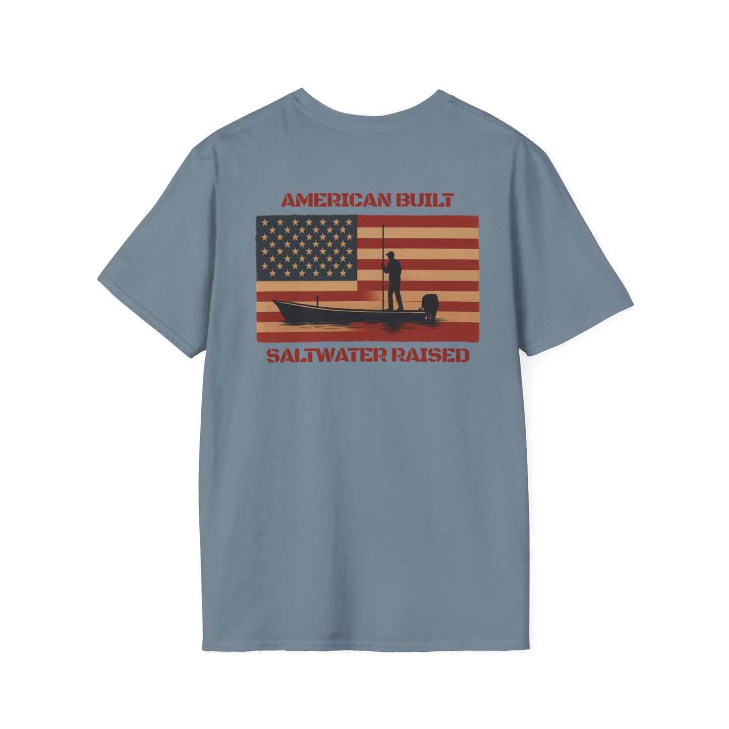 "American Built Saltwater Raised" Tee Men