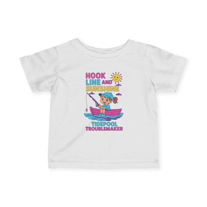 "Hook Line and Sunshine"" Infant Tee