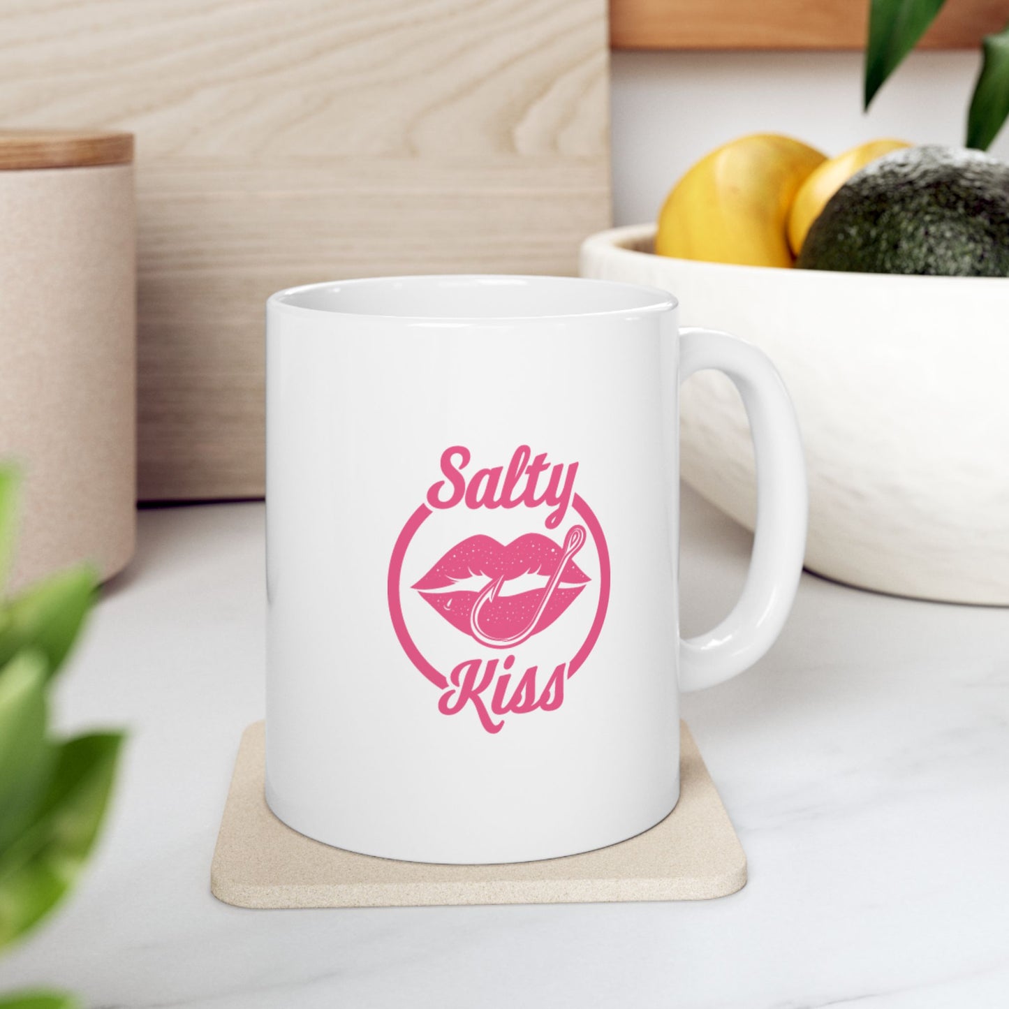 Salty Kiss Ceramic Mug - Stylish Coffee Cup