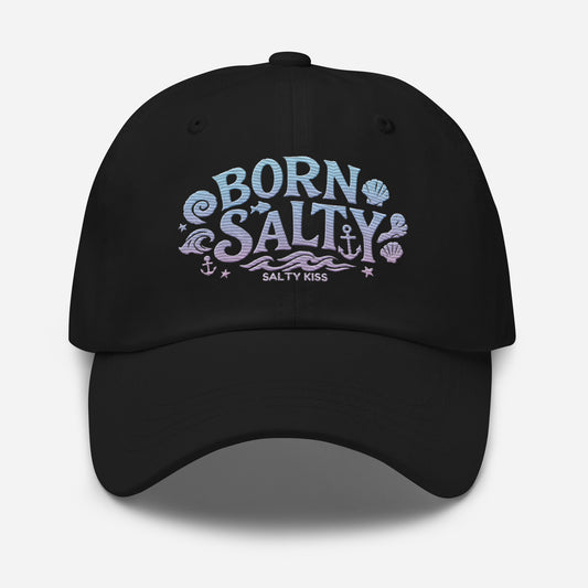 Born Salty Embroidered Coastal hat by Salty Kiss coastal apparel