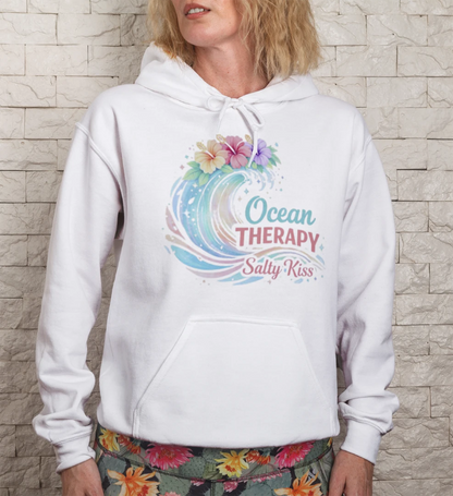 Women's Hoodie - Ocean Therapy by Salty Kiss coastal apparel
