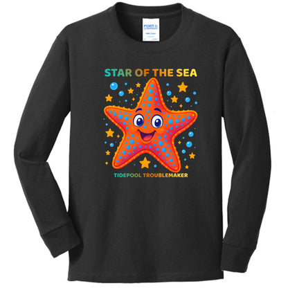 Jet Black - FRONT Bright children's graphic shirt featuring cartoon characters in vivid colors