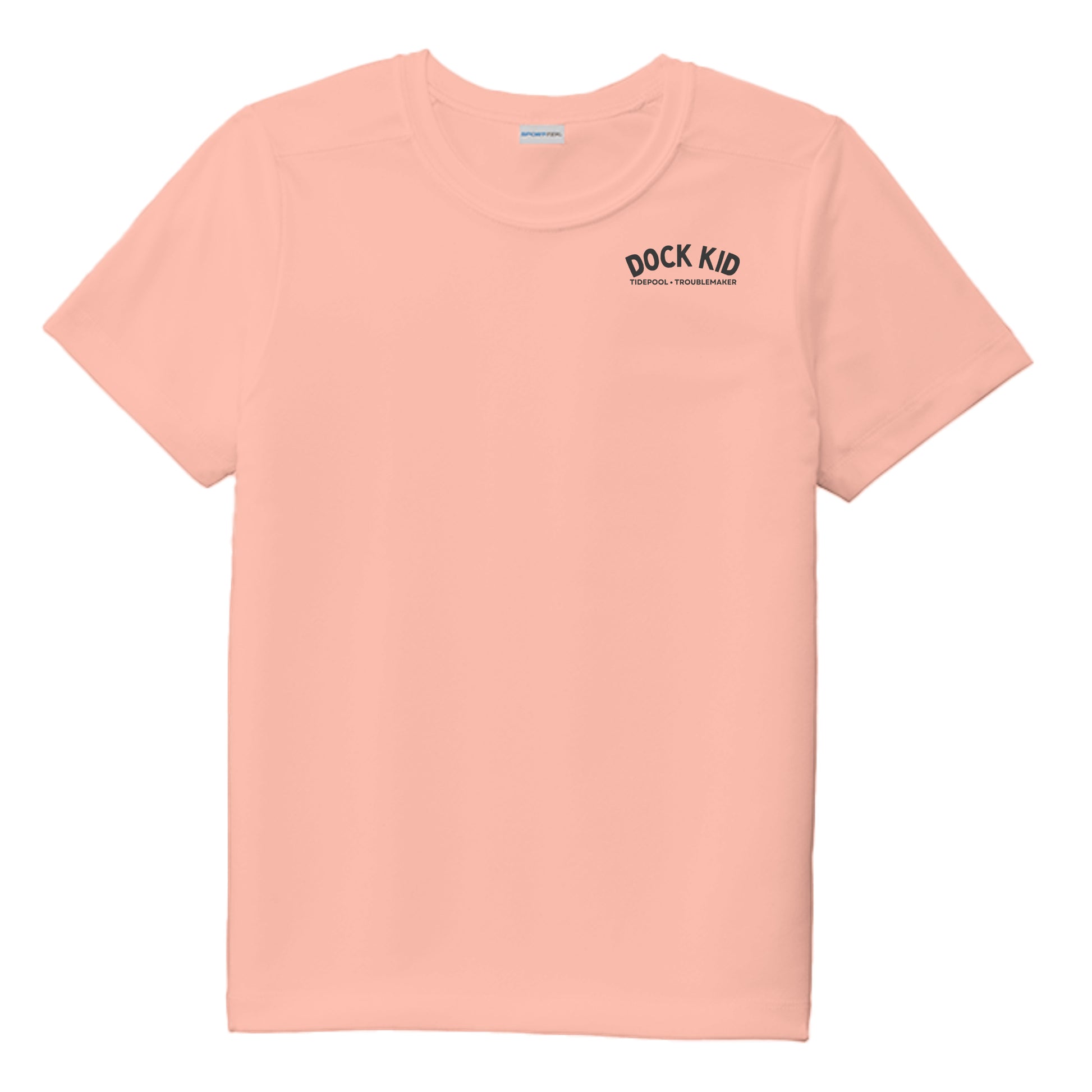 Youth Boys Performance Tee UPF 50 Protection - Dock Kid by Salty Kiss coastal apparel