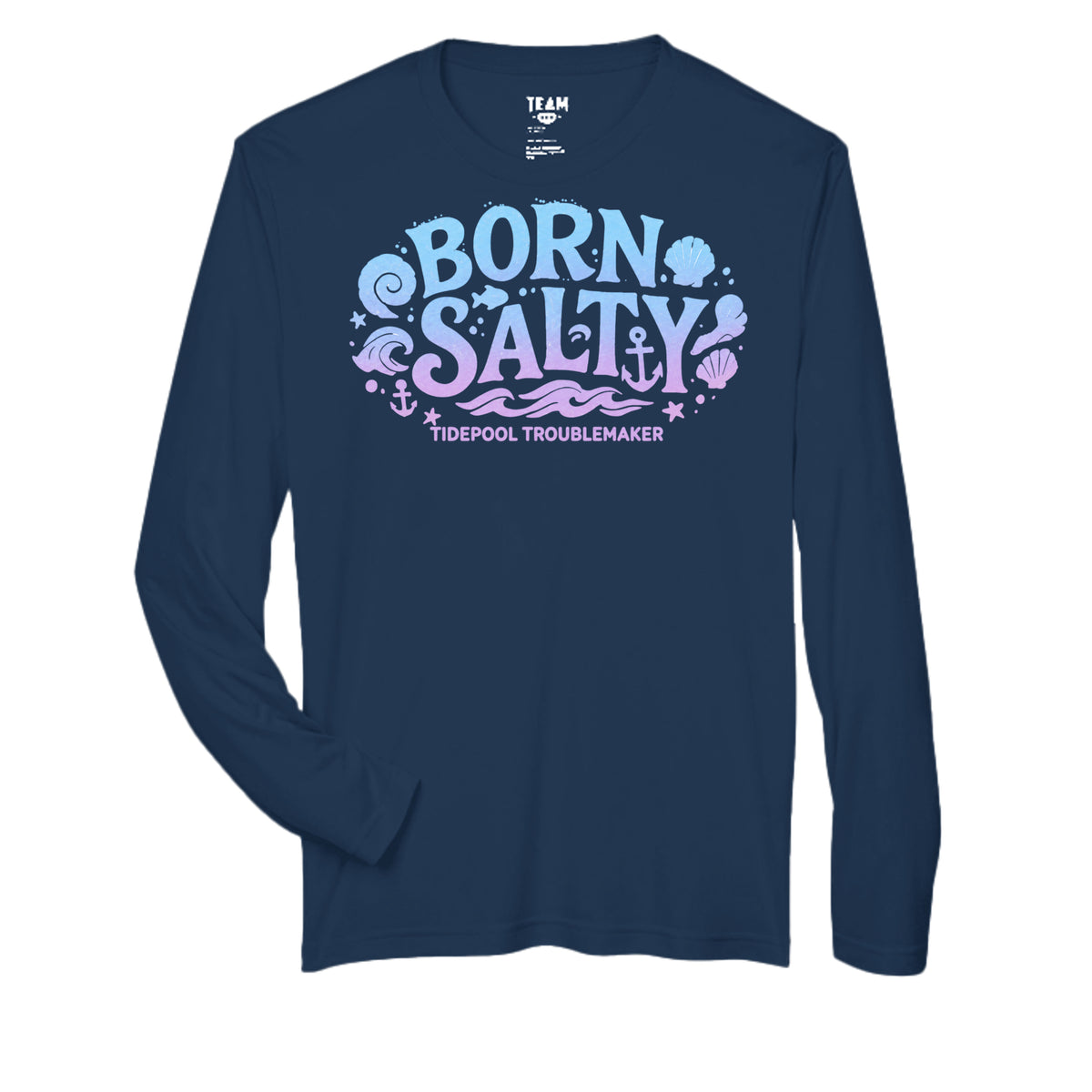 Youth Girls UV Performance Shirt - Born Salty by Salty Kiss coastal apparel