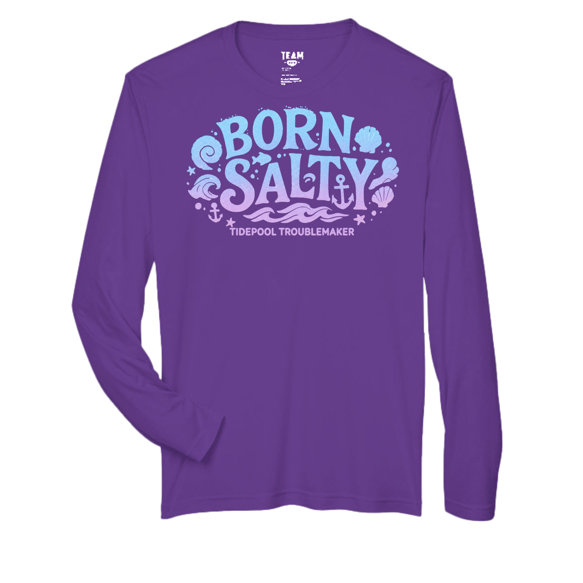 Youth Girls UV Performance Shirt - Born Salty by Salty Kiss coastal apparel