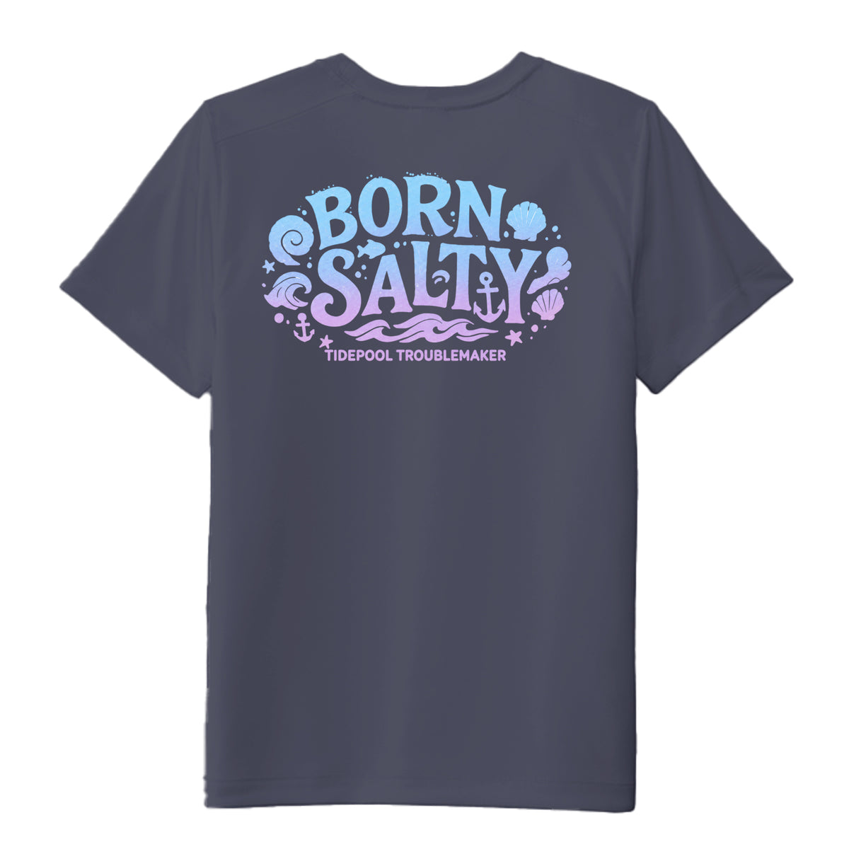 Youth Girls Performance Tee UPF 50 Protection - Born Salty by Salty Kiss coastal apparel