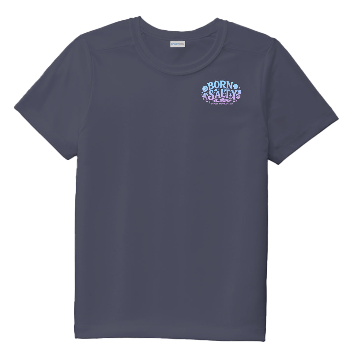 Youth Girls Performance Tee UPF 50 Protection - Born Salty by Salty Kiss coastal apparel
