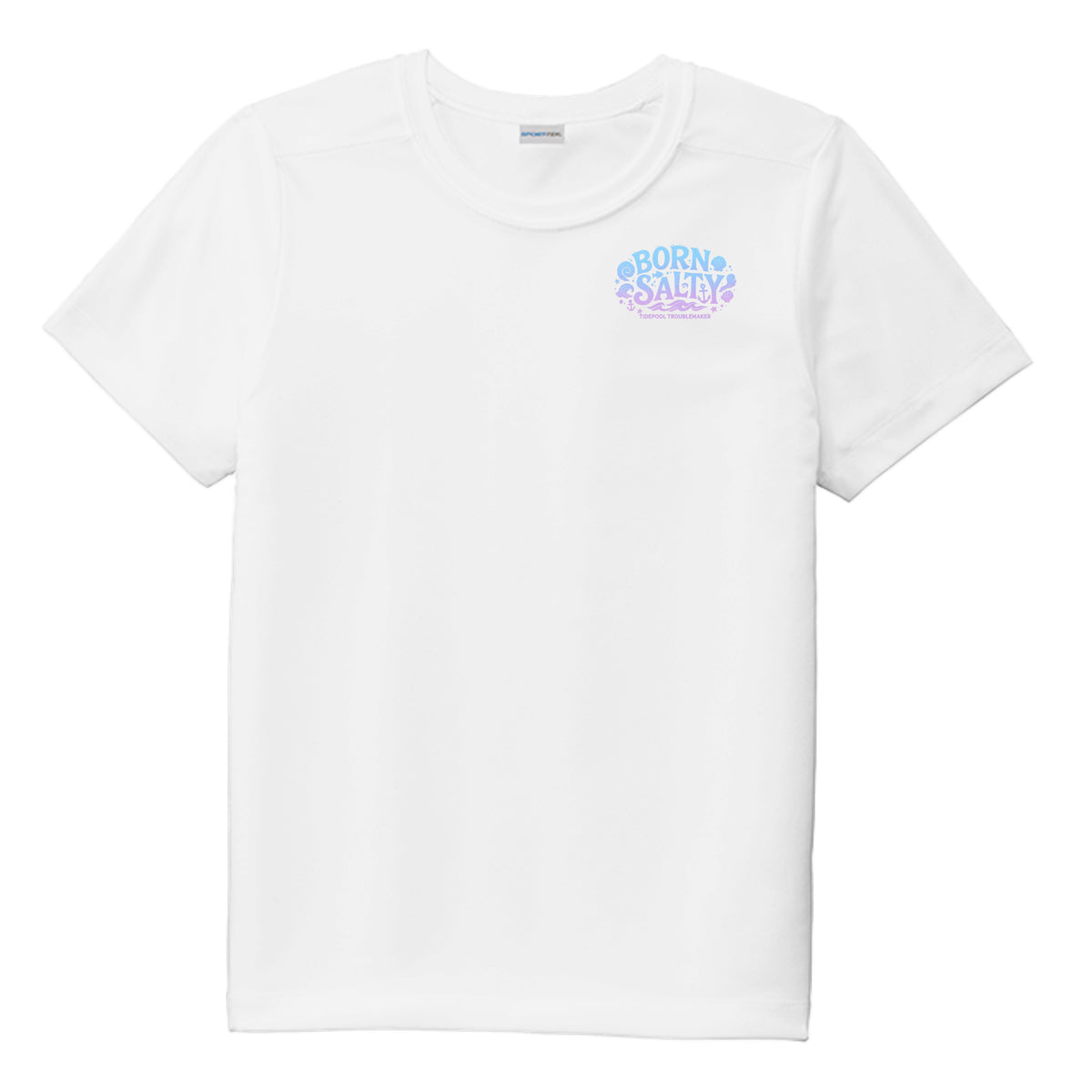 Youth Girls Performance Tee UPF 50 Protection - Born Salty by Salty Kiss coastal apparel