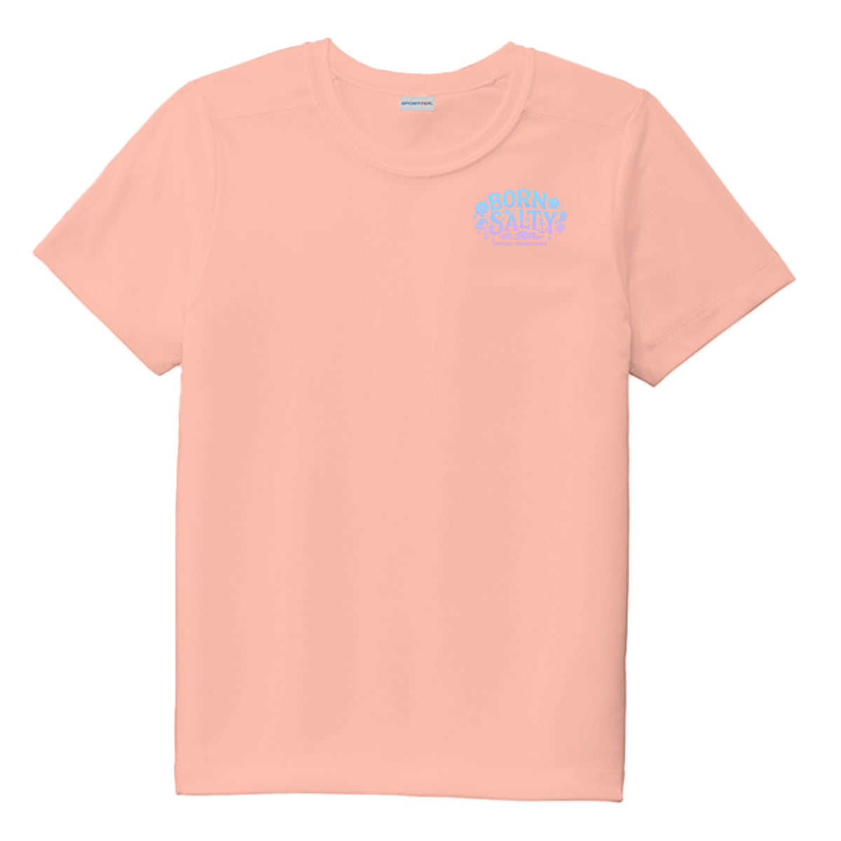 Youth Girls Performance Tee UPF 50 Protection - Born Salty by Salty Kiss coastal apparel