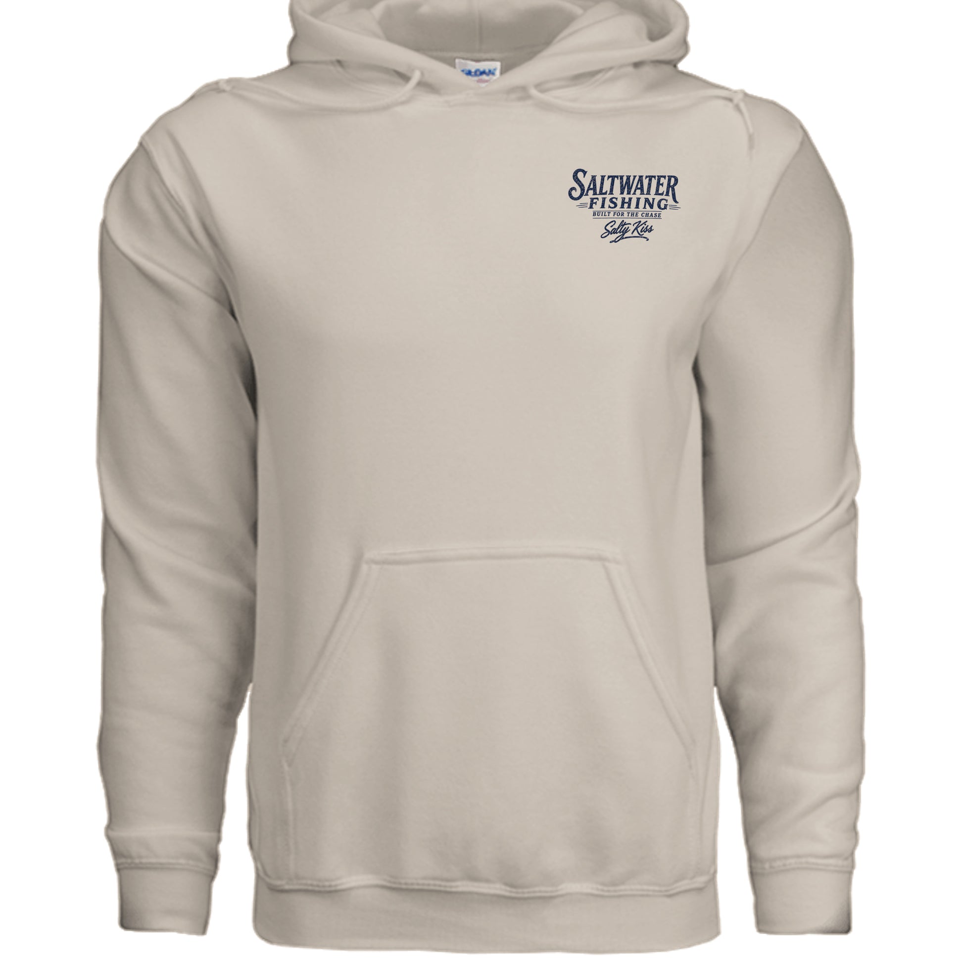 Men's Fishing Hoodie - Built for the Chase by Salty Kiss coastal apparel