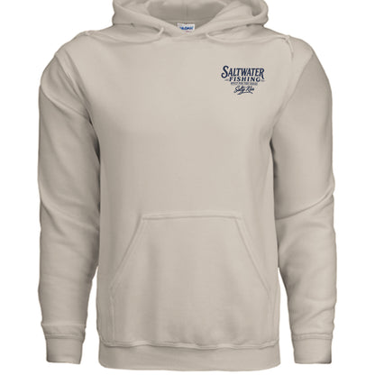 Men's Fishing Hoodie - Built for the Chase by Salty Kiss coastal apparel