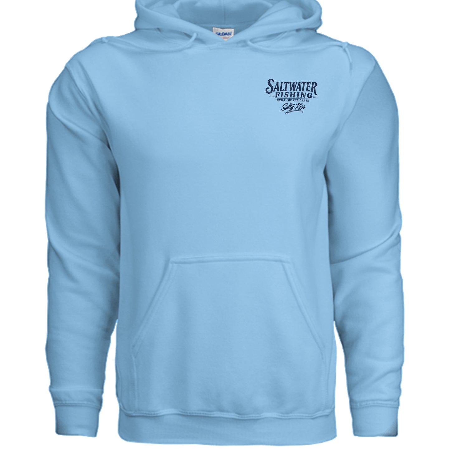 Men's Fishing Hoodie - Built for the Chase by Salty Kiss coastal apparel