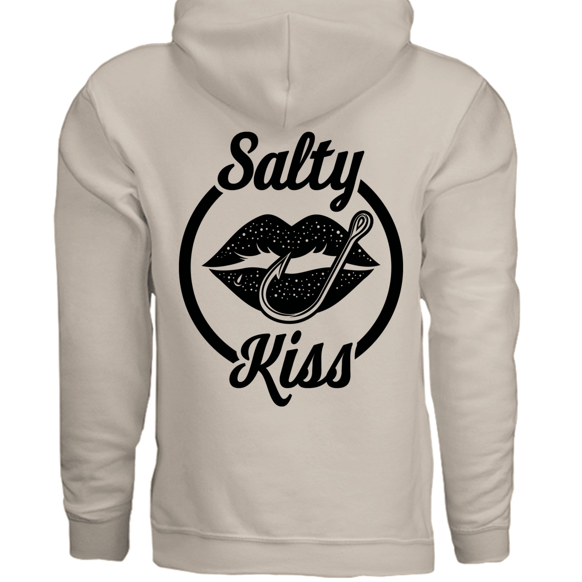 Unisex Hoodie - Salty Kiss Black Logo by Salty Kiss coastal apparel