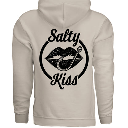 Unisex Hoodie - Salty Kiss Black Logo by Salty Kiss coastal apparel