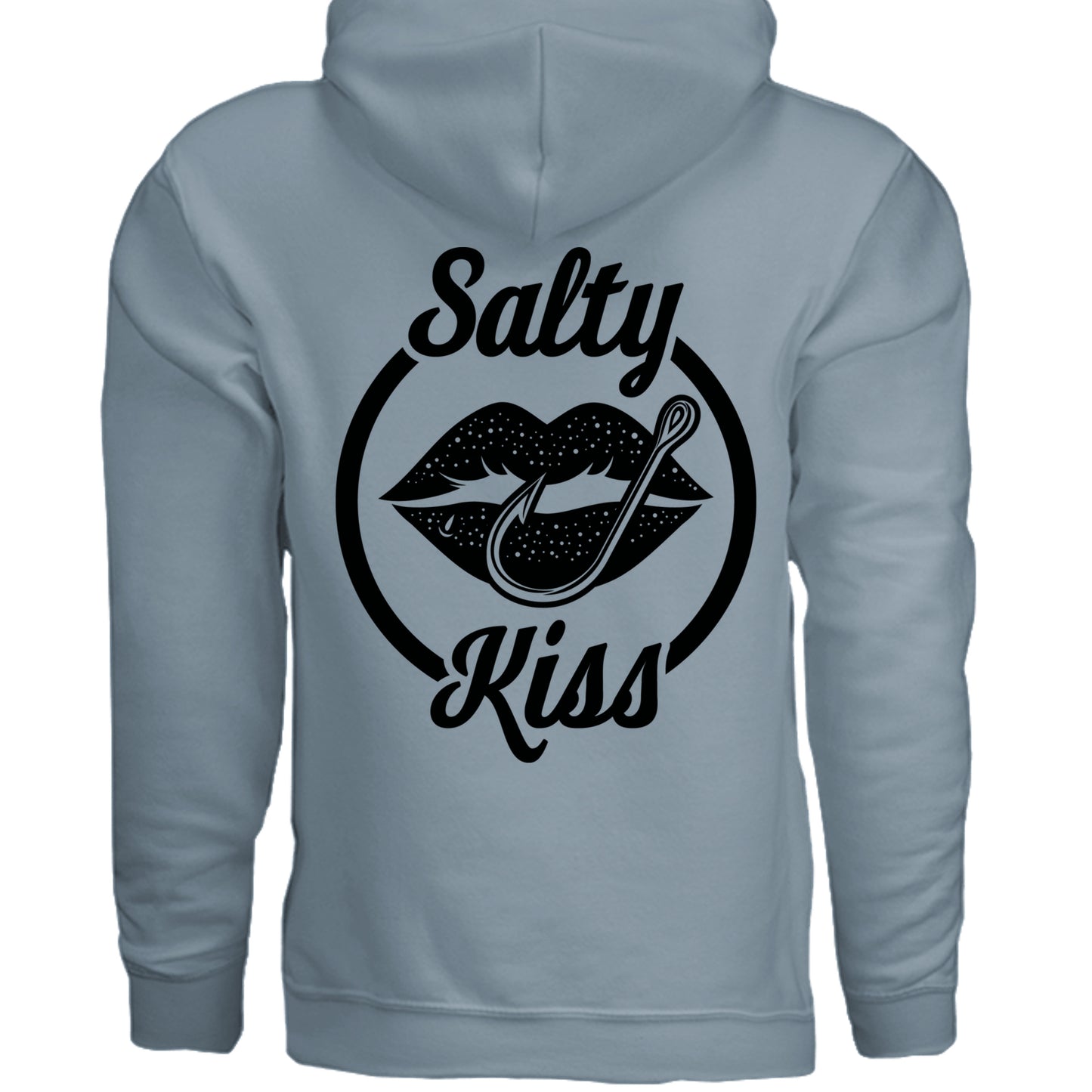 Unisex Hoodie - Salty Kiss Black Logo by Salty Kiss coastal apparel