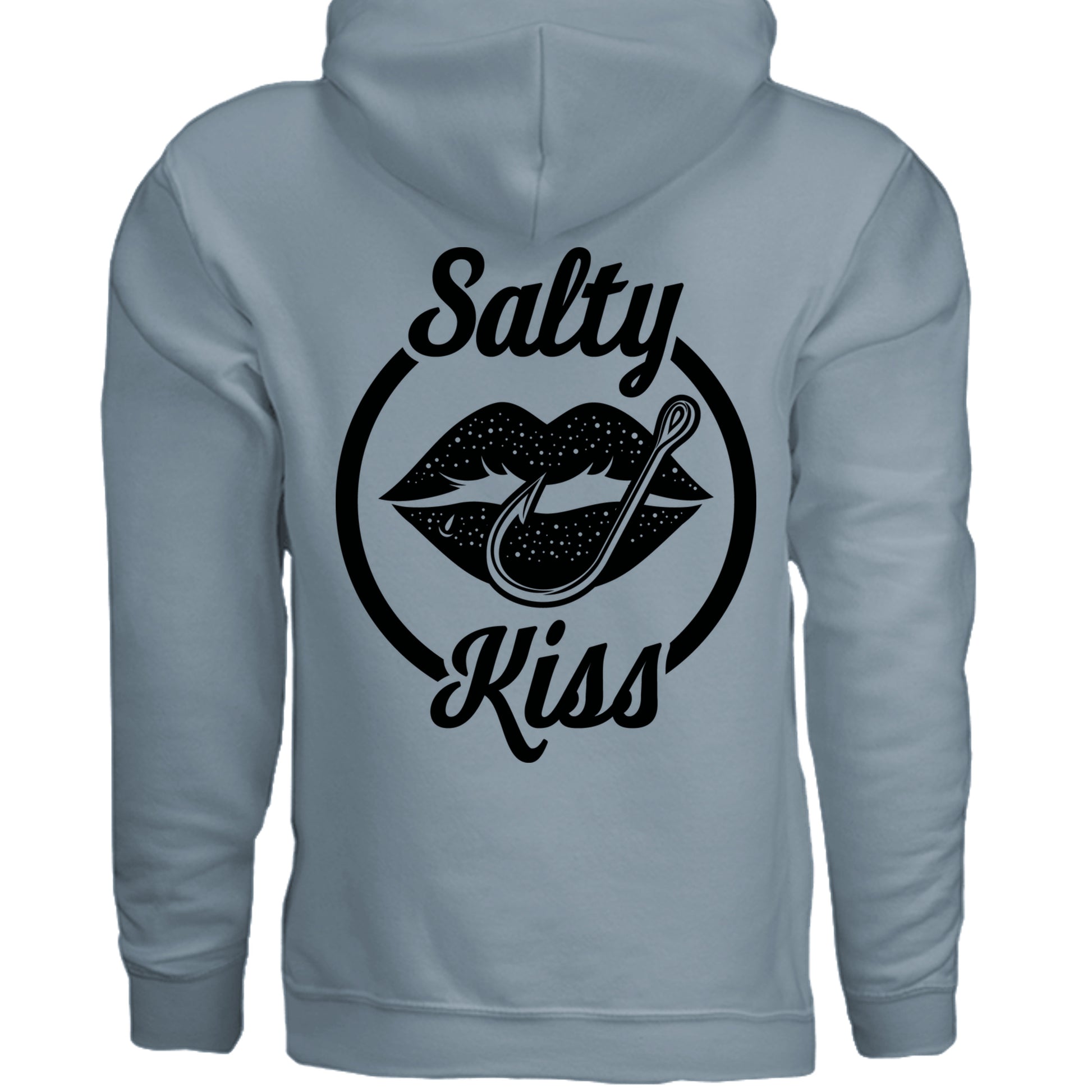 Unisex Hoodie - Salty Kiss Black Logo by Salty Kiss coastal apparel