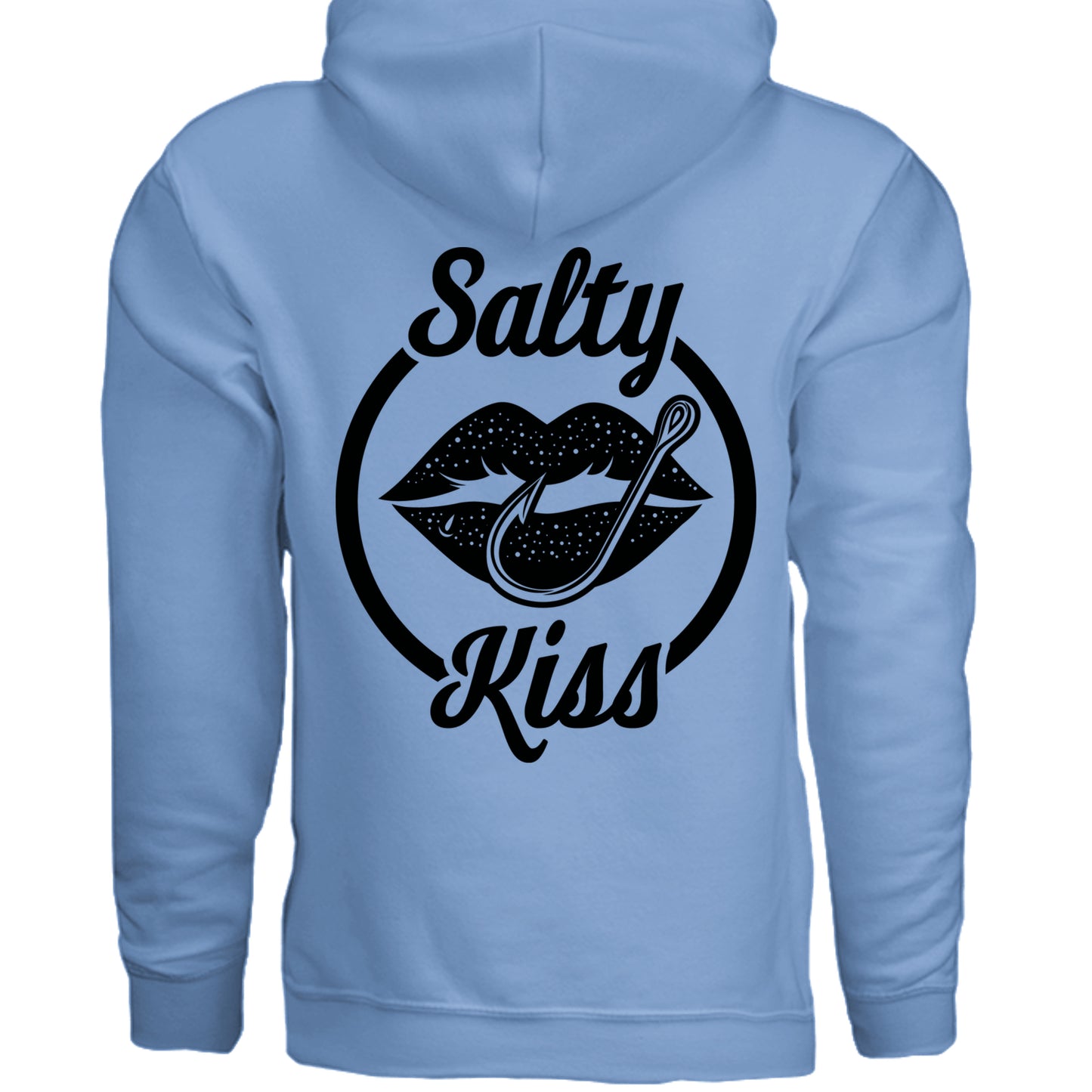 Unisex Hoodie - Salty Kiss Black Logo by Salty Kiss coastal apparel
