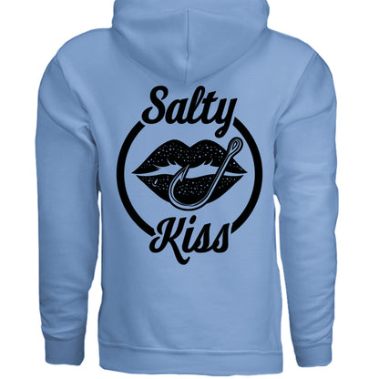 Unisex Hoodie - Salty Kiss Black Logo by Salty Kiss coastal apparel