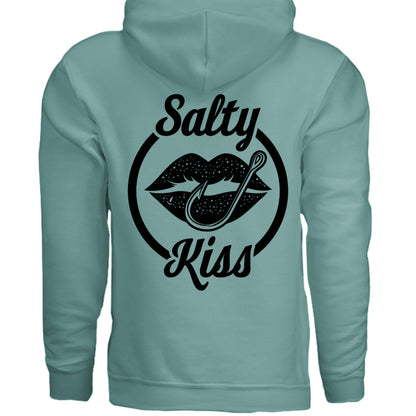 Unisex Hoodie - Salty Kiss Black Logo by Salty Kiss coastal apparel