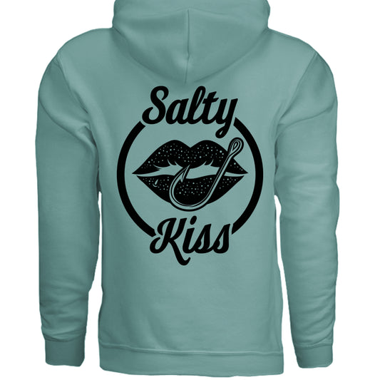 Unisex Hoodie - Salty Kiss Black Logo by Salty Kiss coastal apparel