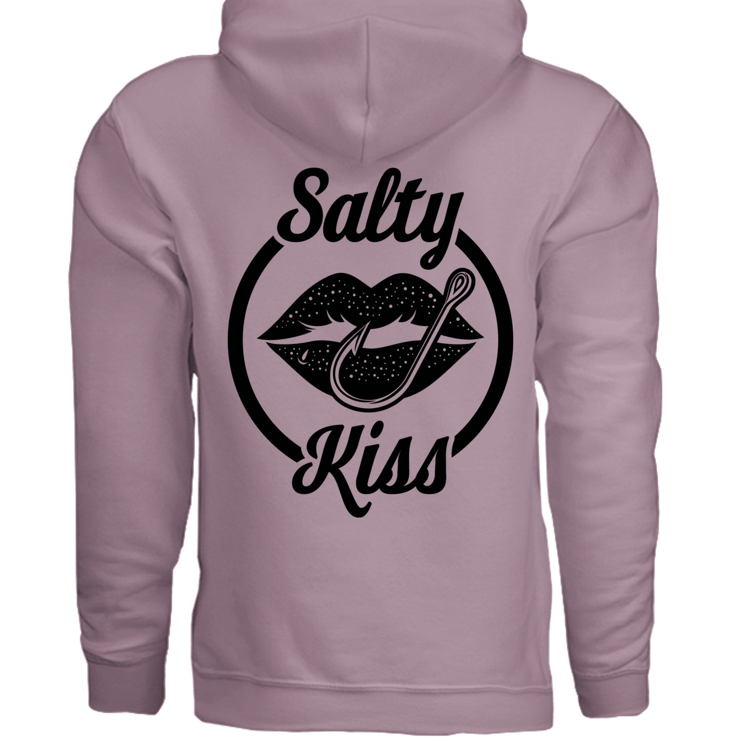 Unisex Hoodie - Salty Kiss Black Logo by Salty Kiss coastal apparel
