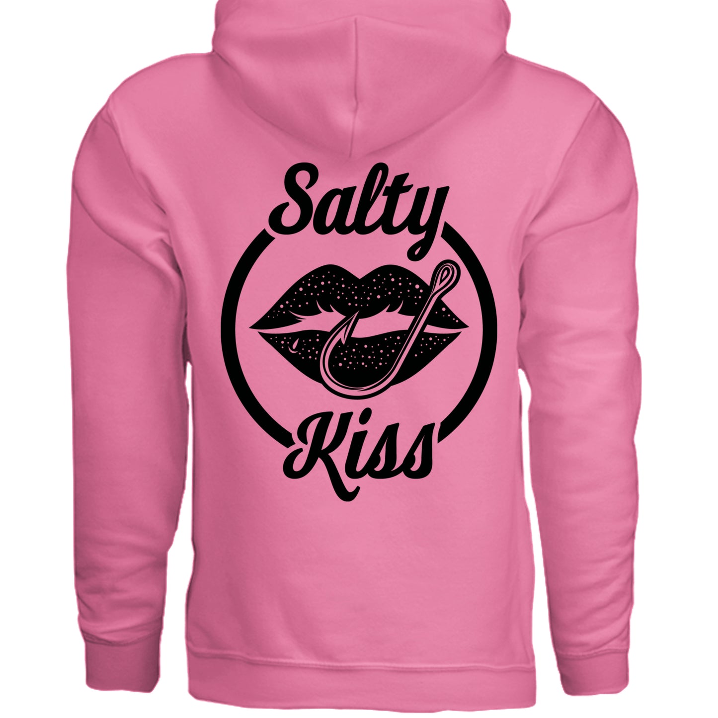 Unisex Hoodie - Salty Kiss Black Logo by Salty Kiss coastal apparel
