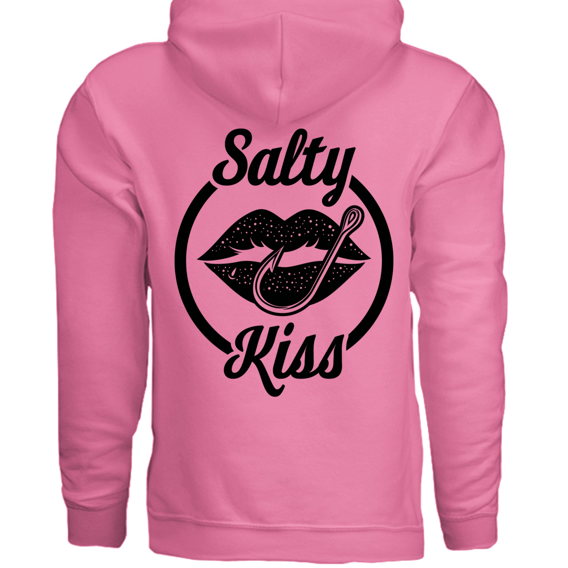 Unisex Hoodie - Salty Kiss Black Logo by Salty Kiss coastal apparel