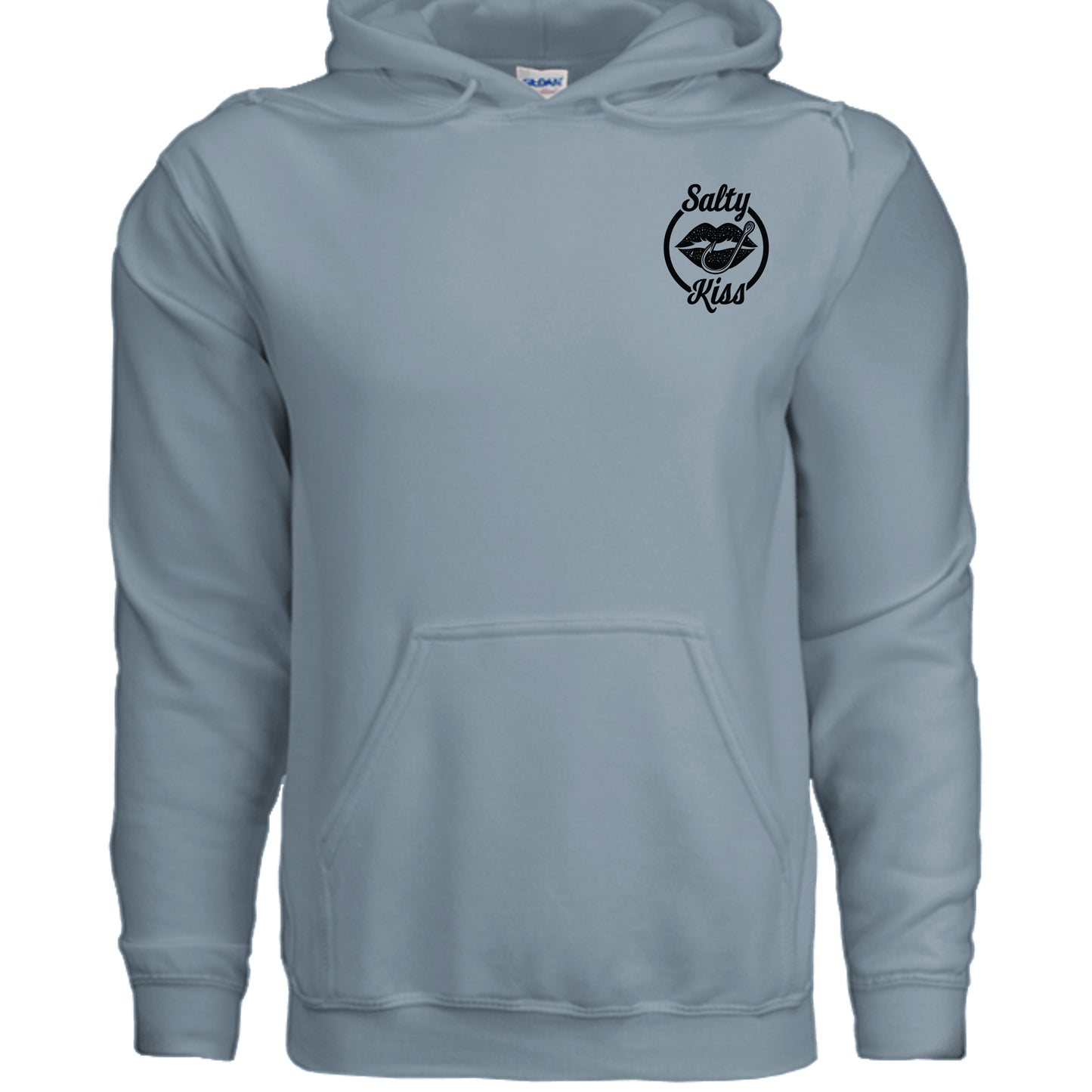 Unisex Hoodie - Salty Kiss Black Logo by Salty Kiss coastal apparel