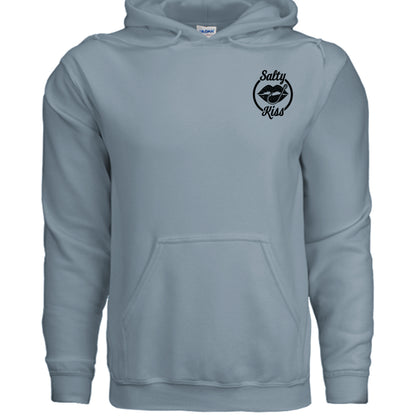 Unisex Hoodie - Salty Kiss Black Logo by Salty Kiss coastal apparel