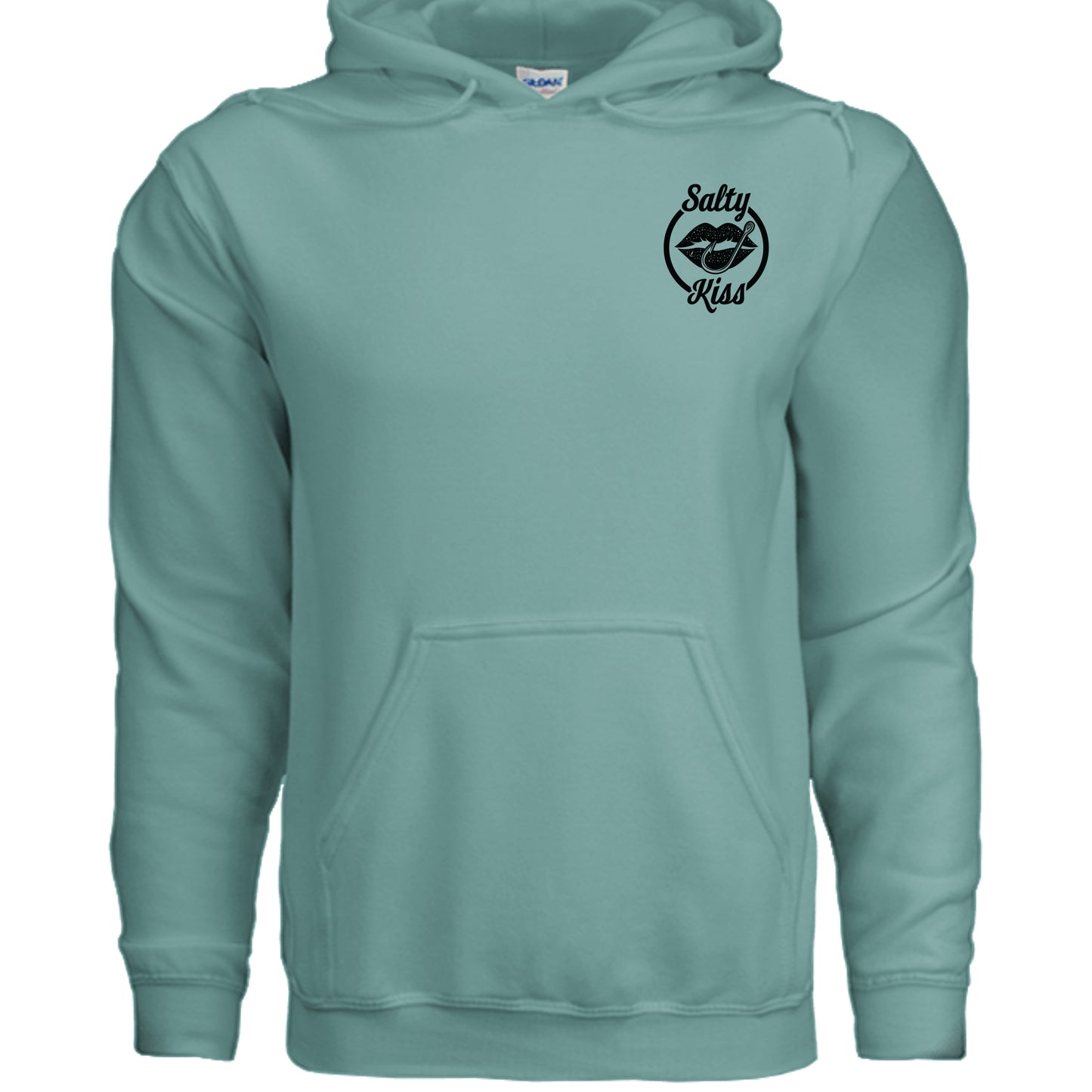 Unisex Hoodie - Salty Kiss Black Logo by Salty Kiss coastal apparel
