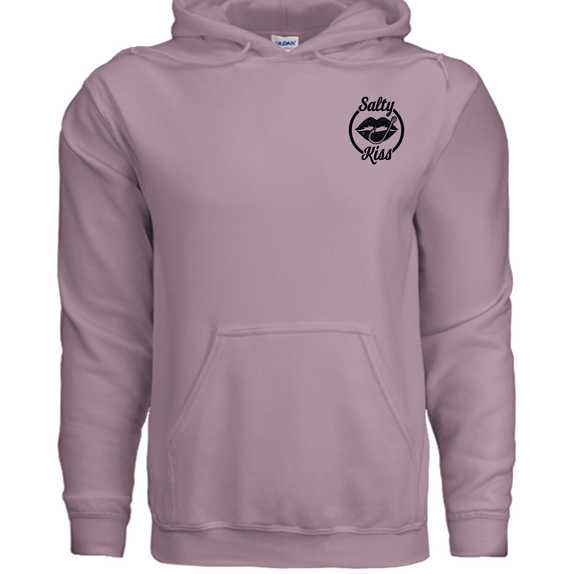 Unisex Hoodie - Salty Kiss Black Logo by Salty Kiss coastal apparel