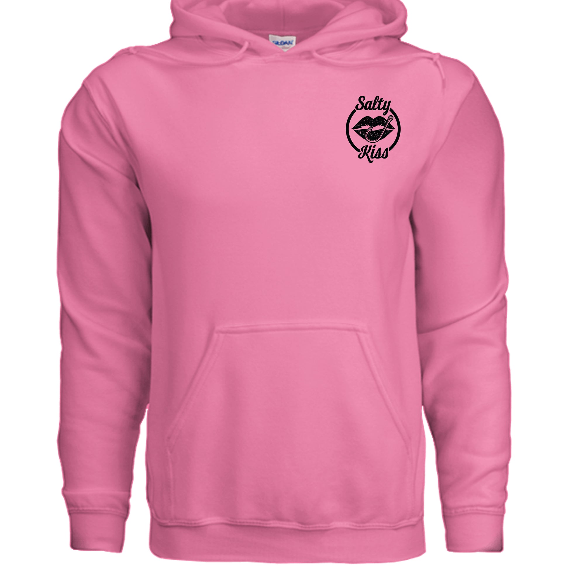 Unisex Hoodie - Salty Kiss Black Logo by Salty Kiss coastal apparel