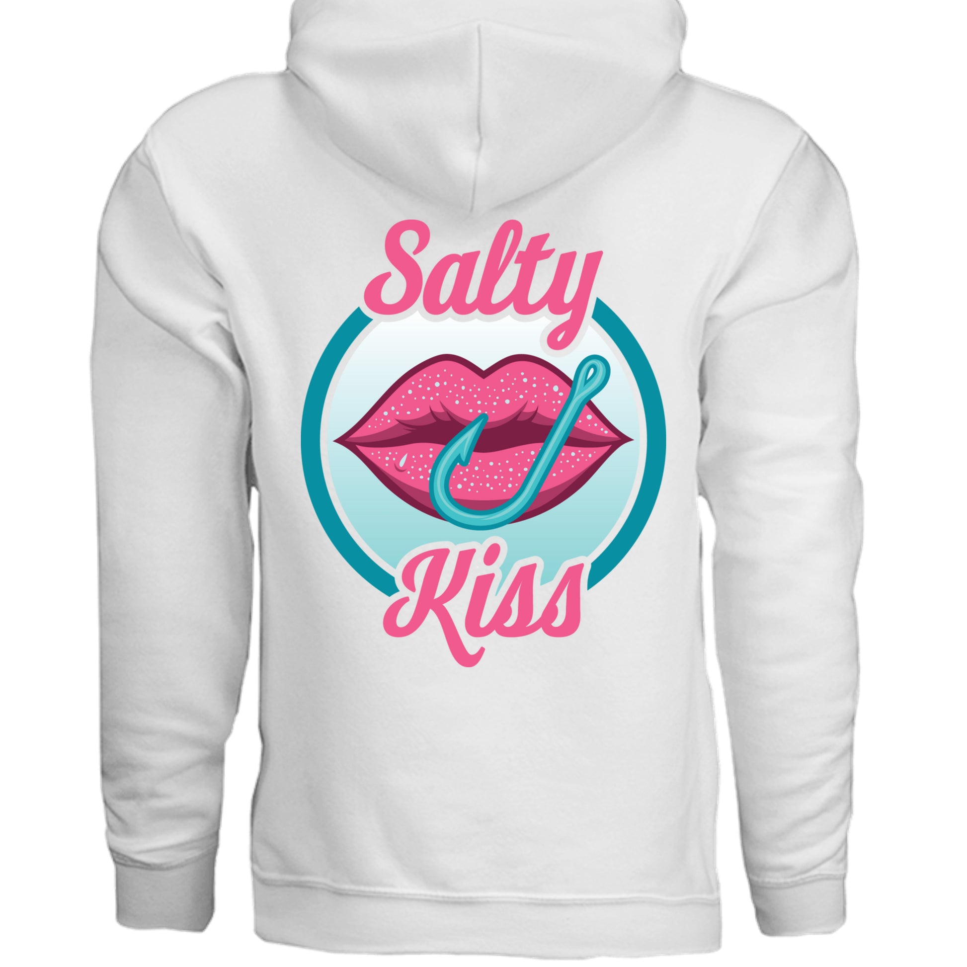 Unisex Hoodie - Salty Kiss Color Logo by Salty Kiss coastal apparel