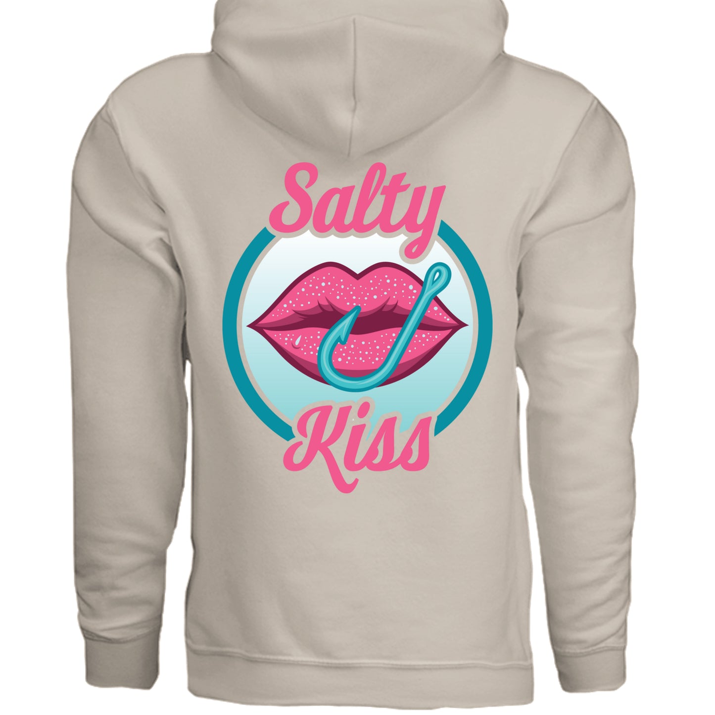 Unisex Hoodie - Salty Kiss Color Logo by Salty Kiss coastal apparel