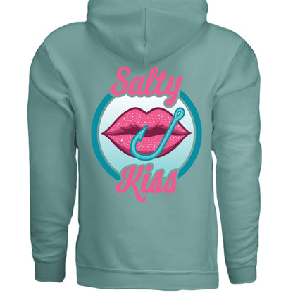 Unisex Hoodie - Salty Kiss Color Logo by Salty Kiss coastal apparel