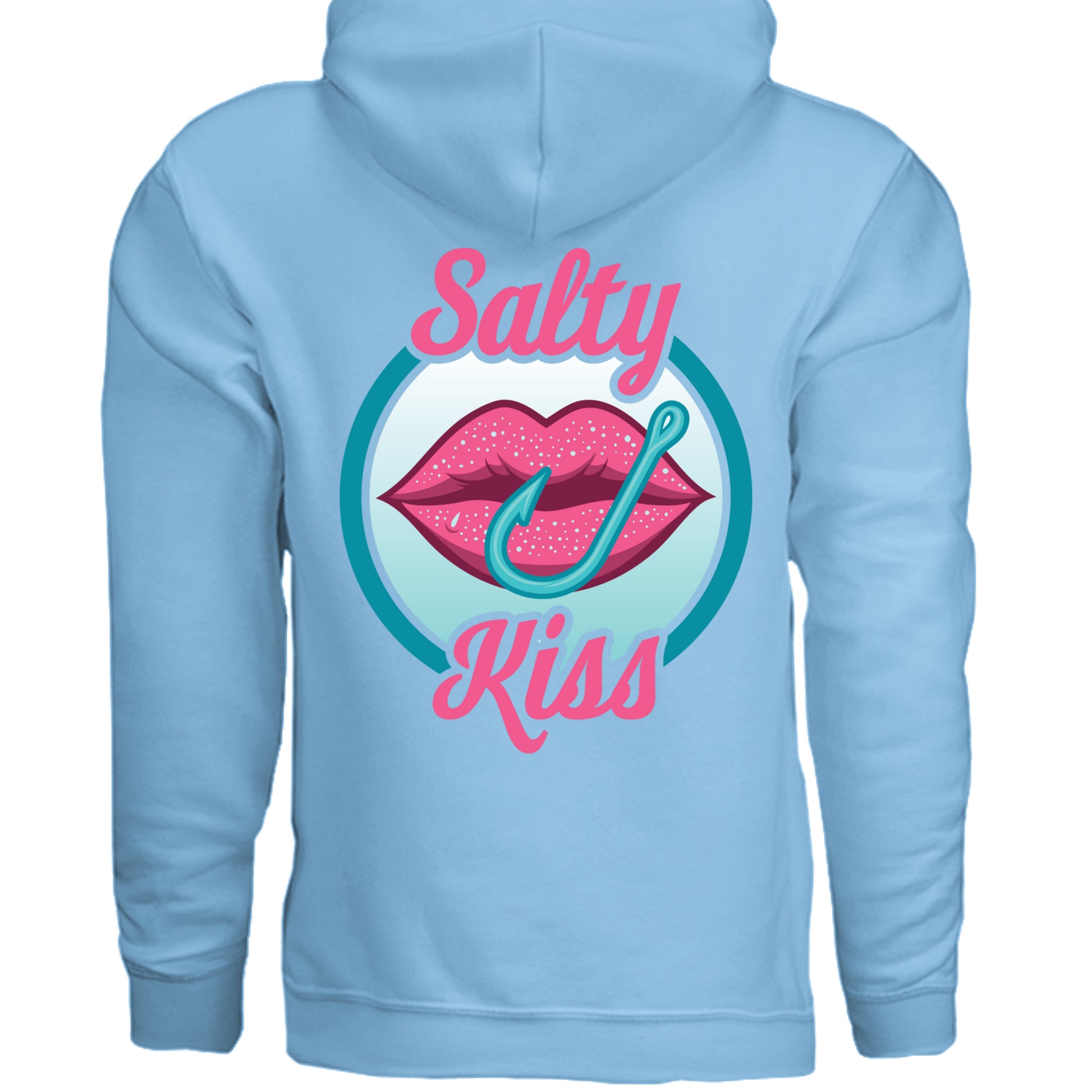 Unisex Hoodie - Salty Kiss Color Logo by Salty Kiss coastal apparel